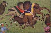 unknow artist Fighting camels
